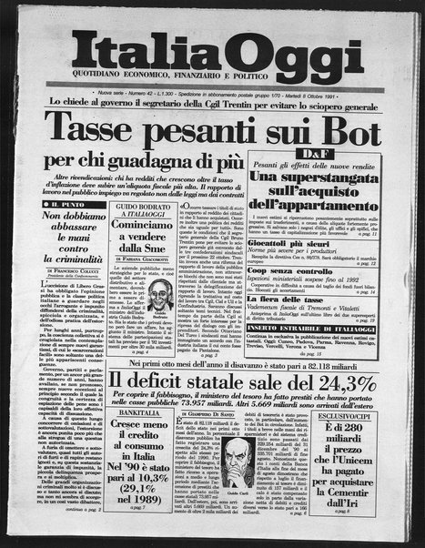 Italia oggi : quotidiano di economia finanza e politica